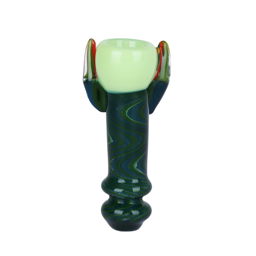 Goblin Claw Goblet Wig Wag Glass Chillum - 3.25" - Discreet Smoker
