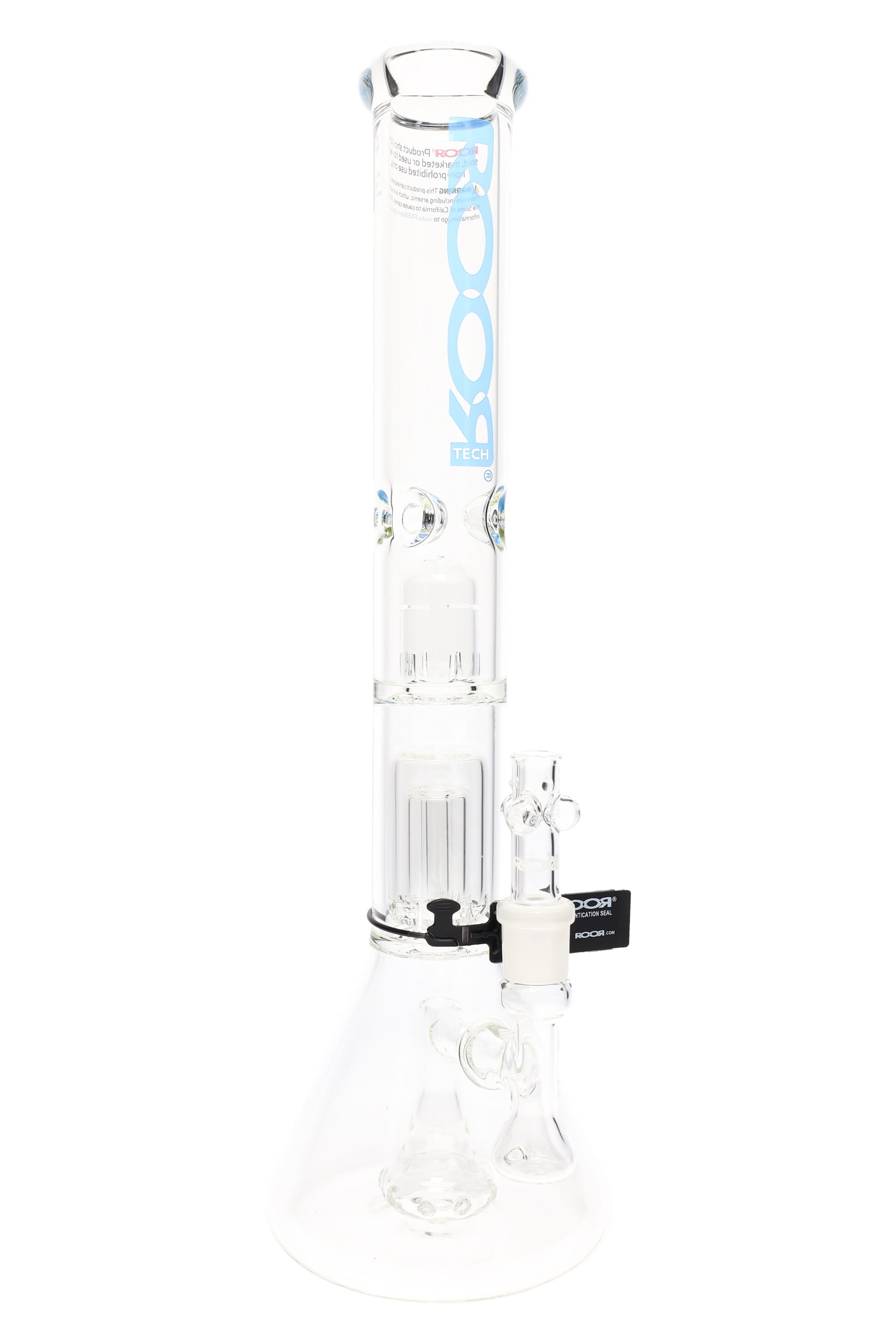 ROOR Tech Stemless Beaker Bong – Multi Percs – 18″ – 5 mm - Discreet Smoker