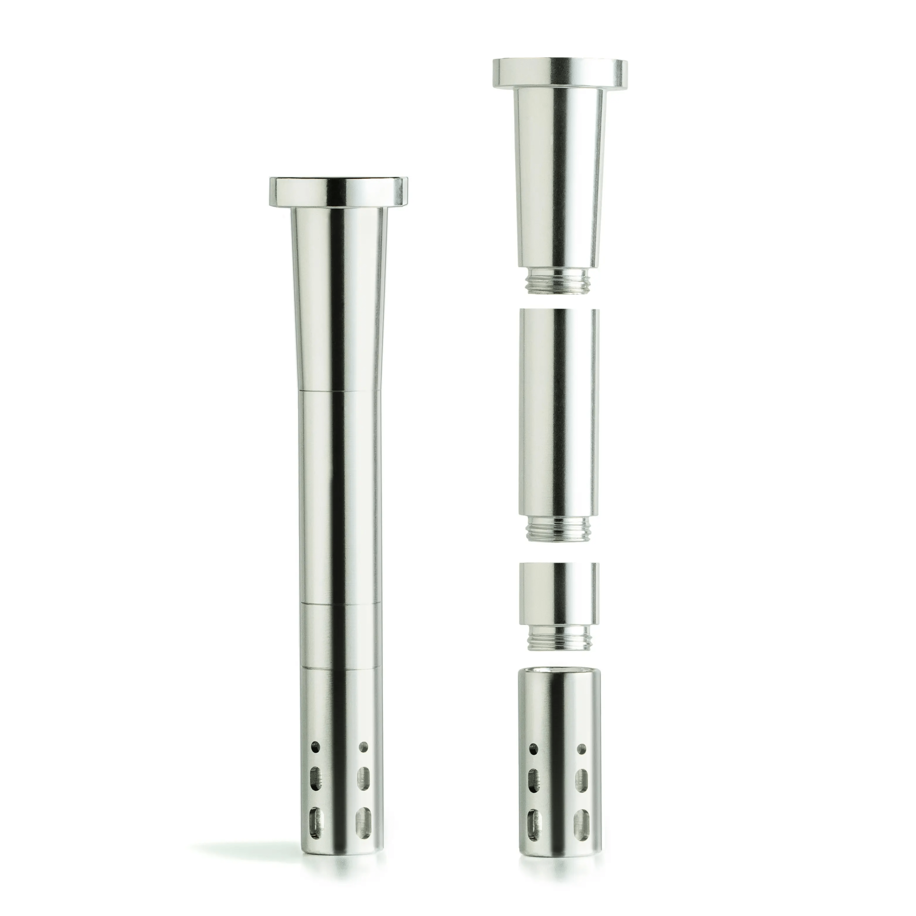 Chill - Unbreakable Aluminum Downstem - Sliver - Discreet Smoker