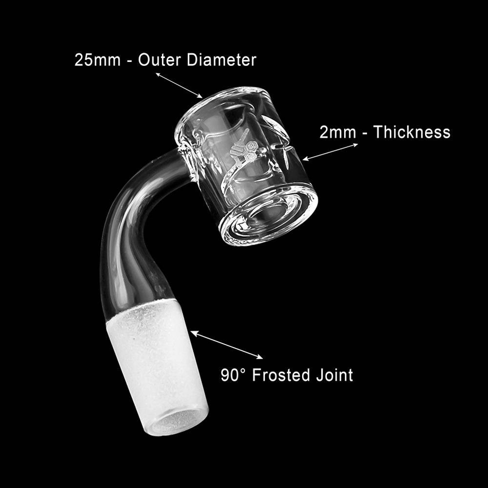 HONEY CHAMBER QUARTZ BANGER - 90° DEGREE | YL - Discreet Smoker