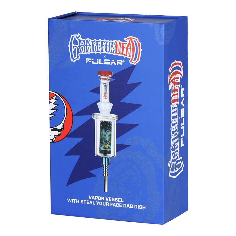Grateful Dead x Pulsar Inside Print Vapor Vessel & SYF Dab Dish - 9.25" / UFO Jam - Discreet Smoker