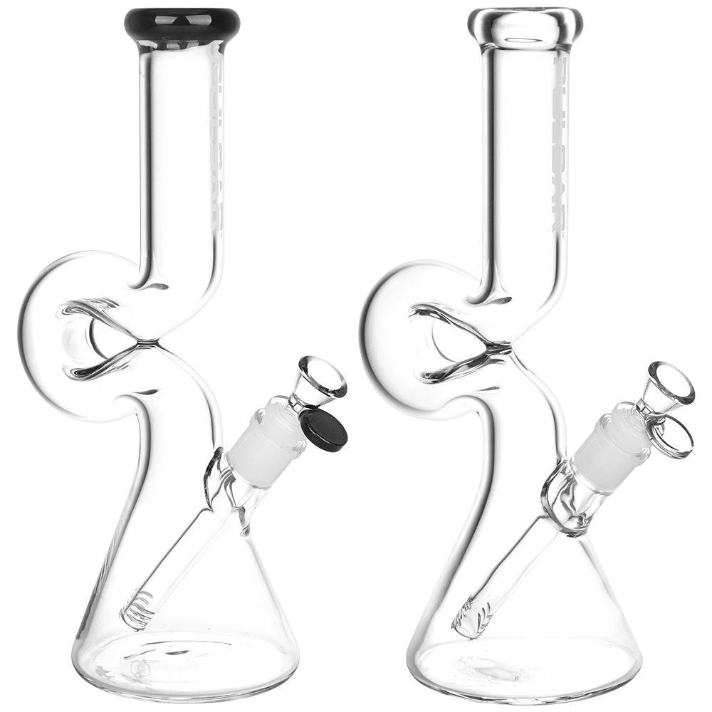 Pulsar Handle Glass Beaker Water Pipe | 12" | 14mm F - Discreet Smoker