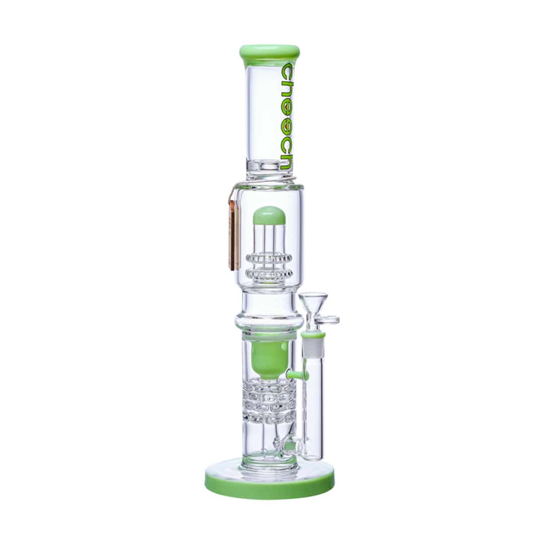 Cheech Glass 16" Shower Head Recycler Water Pipe - Discreet Smoker