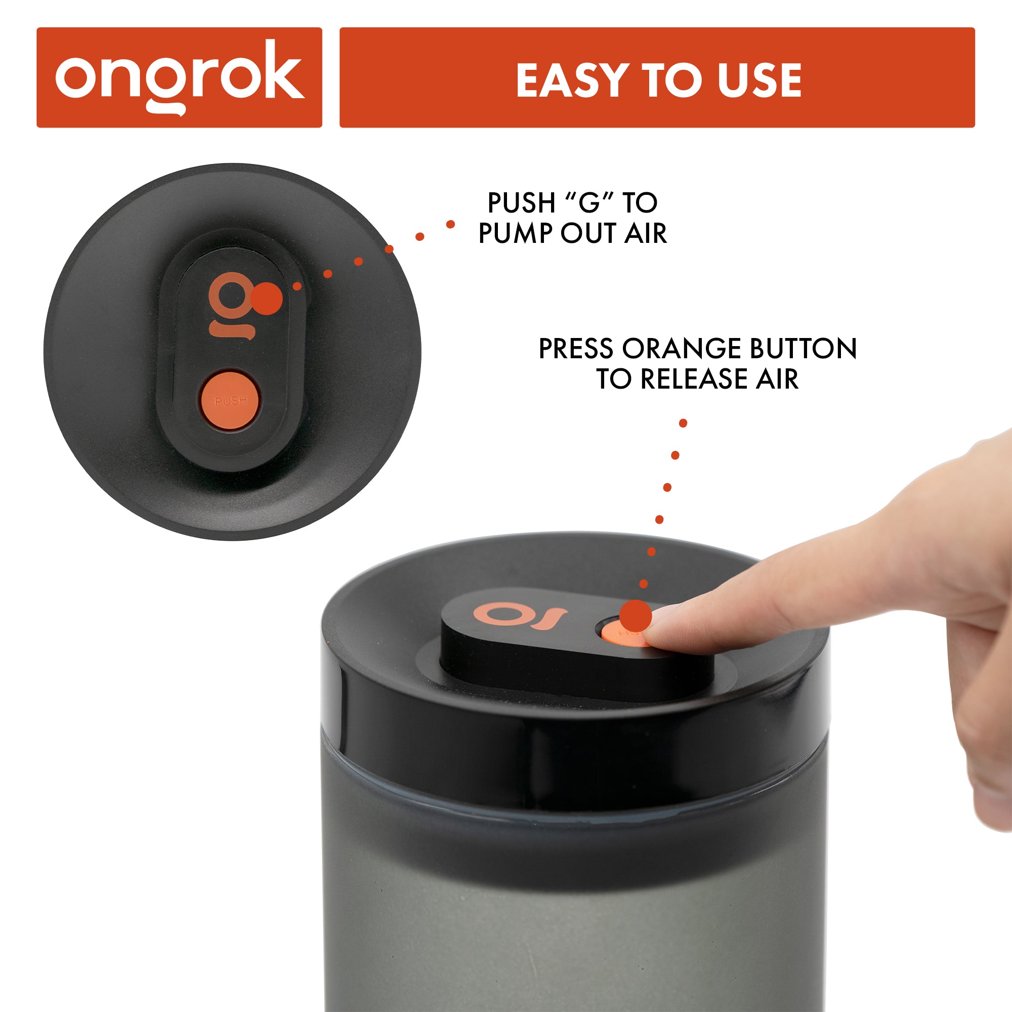 Ongrok Vacuum Pump Jar - Discreet Smoker