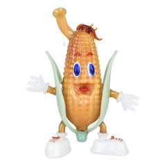 Red Headed Corn Child Glass Water Pipe - 7" / 14mm F - Discreet Smoker