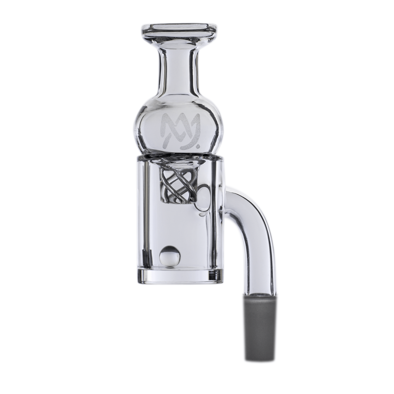MJ Arsenal Premium Half Weld Clear Quartz Banger - Discreet Smoker