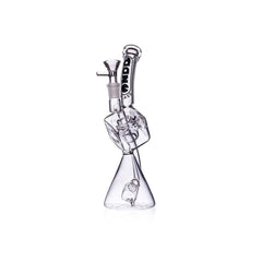 Daze Glass - 10" Recycler Style Cube Perc Glass Water Pipe - Discreet Smoker
