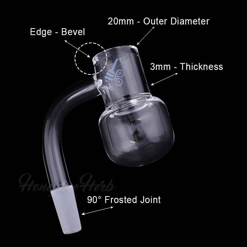 Honeybee Herb Quartz Kettle Banger - 90° - Discreet Smoker