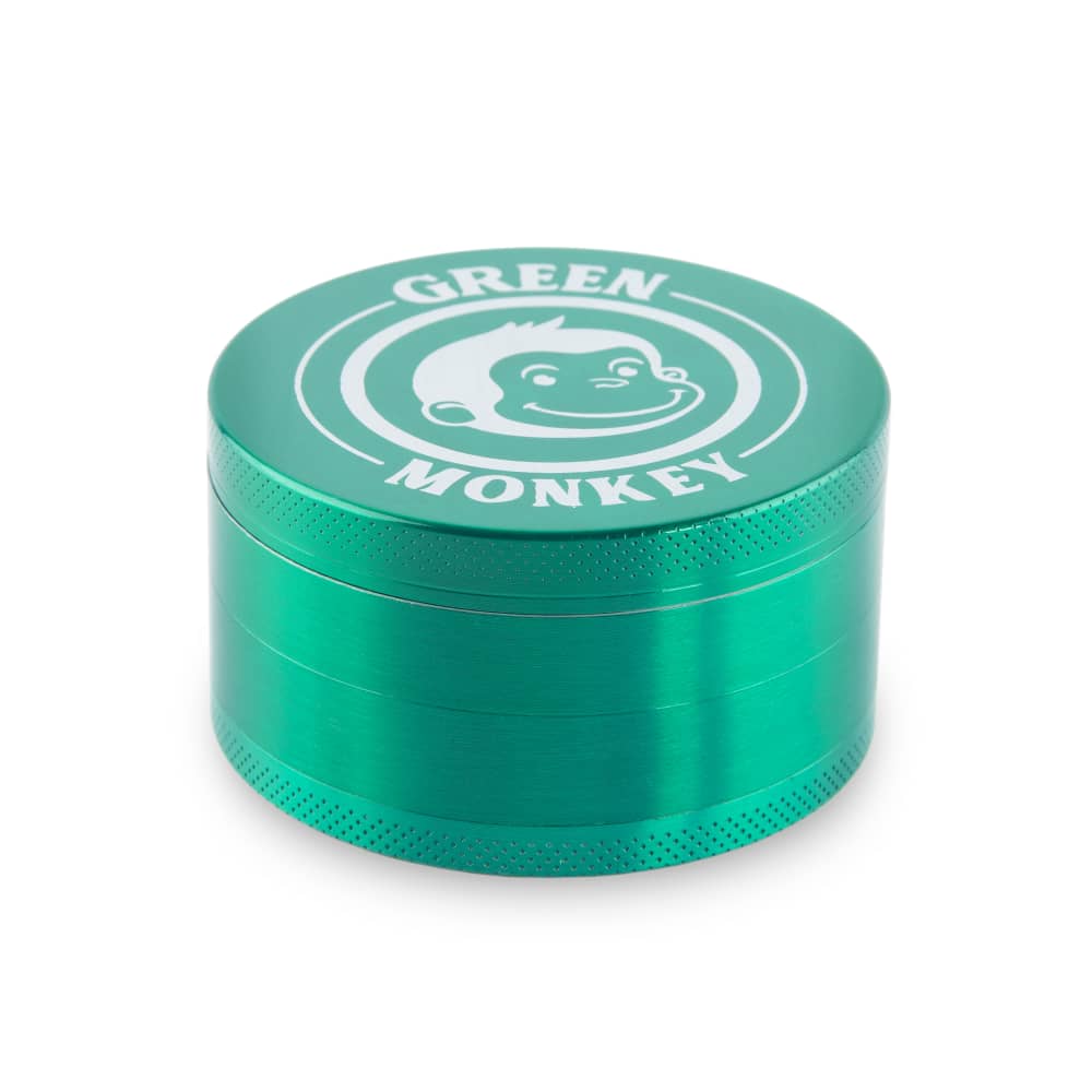 Green Monkey Grinder - Capuchin 4pc - 75mm - Discreet Smoker