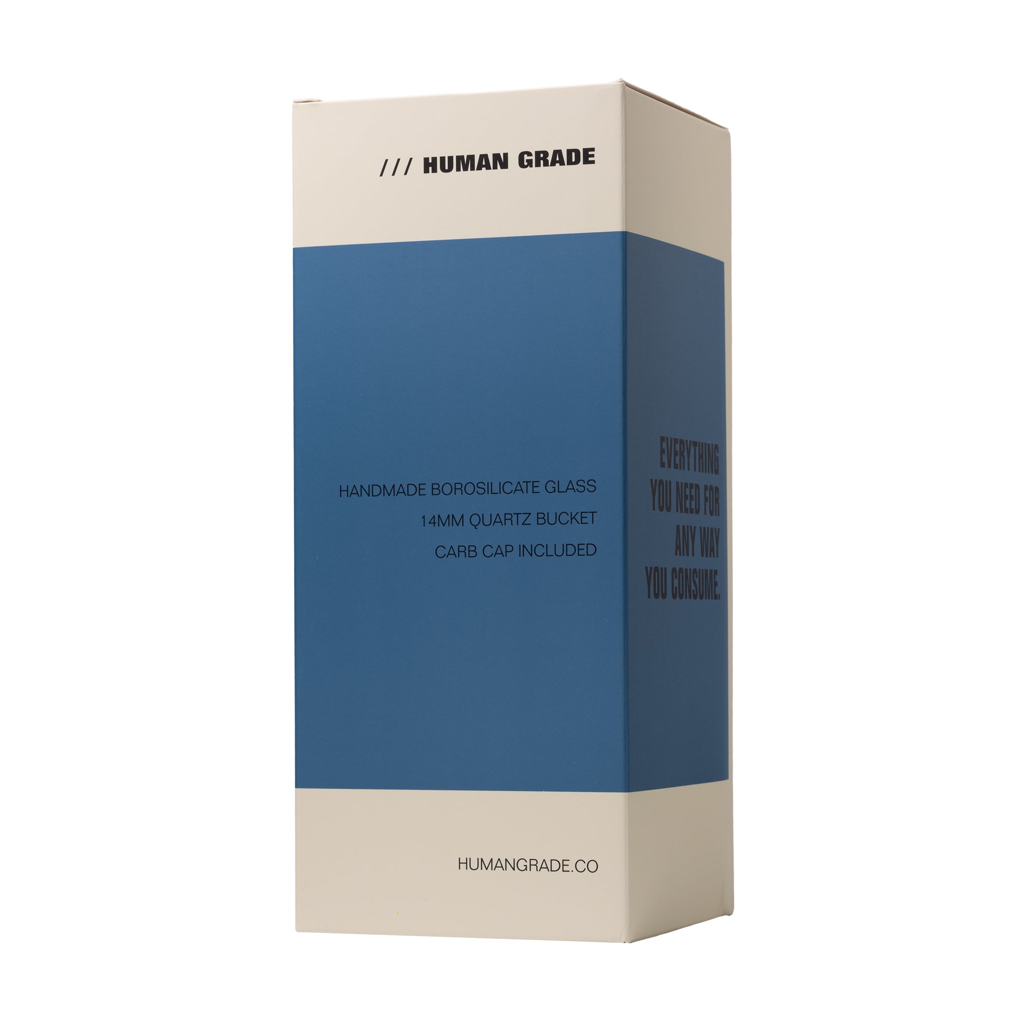 Human Grade 10.25" Straight Recycler Glass Water Pipe - Discreet Smoker