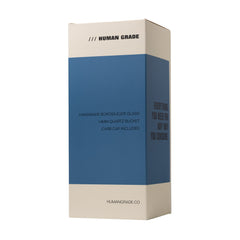 Human Grade 10.25" Straight Recycler Glass Water Pipe - Discreet Smoker