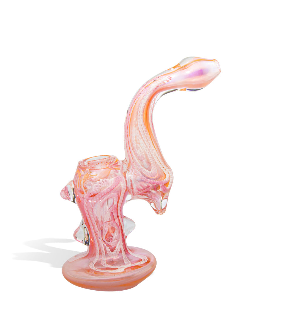 7 inch Gold Marble Style Bubbler - Discreet Smoker