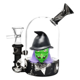 Spooky Witch Bell Jar Water Pipe - 5.5" / 14mm F - Discreet Smoker