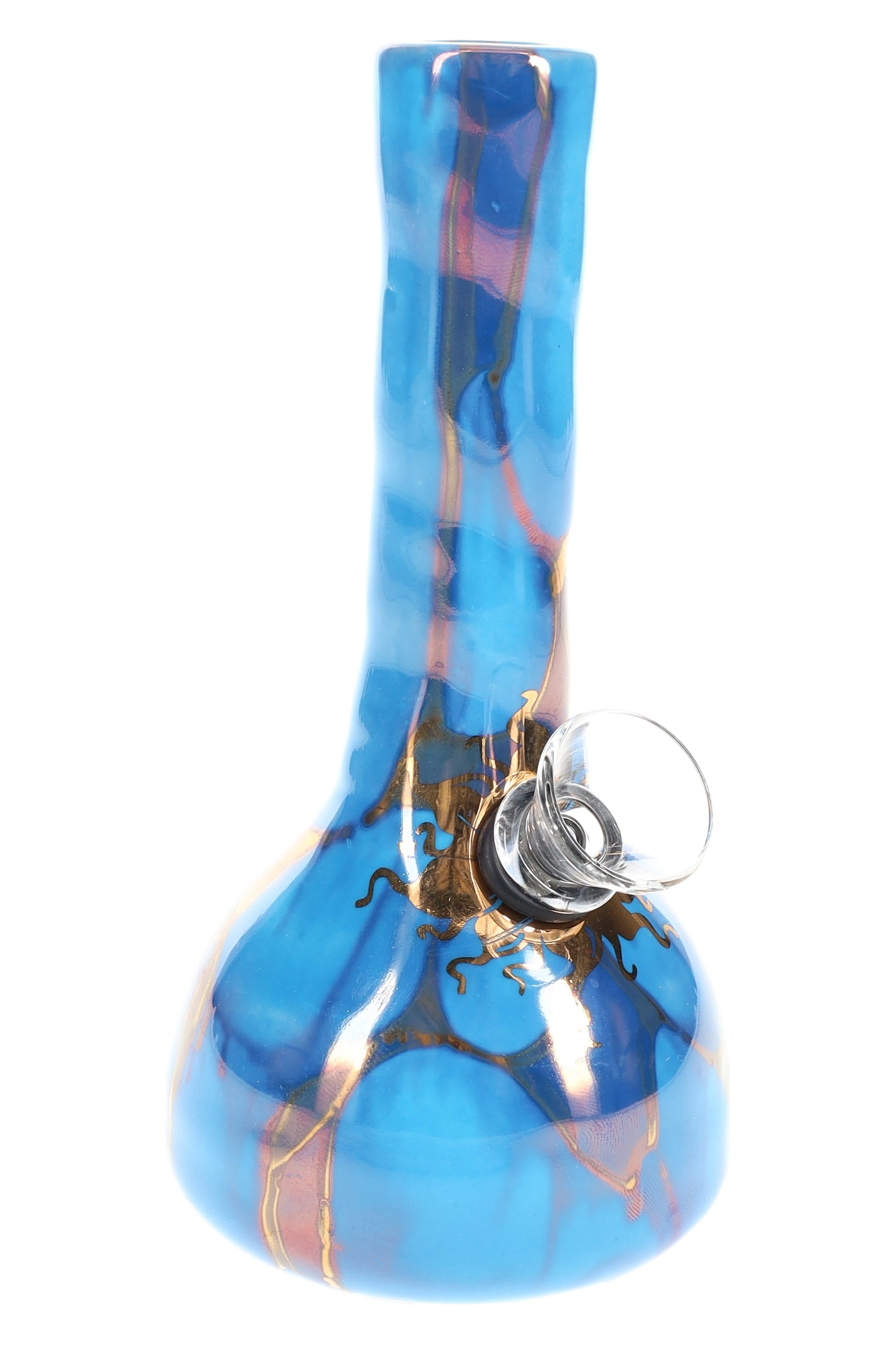 Ancient Creations Ceramics Mini Ceramic Water Pipe – 5″ – US-Made - Discreet Smoker