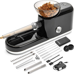 Electric Cigarette Rolling Machiner with Pre Rolled Holder Case, Grinder, Filling Maker