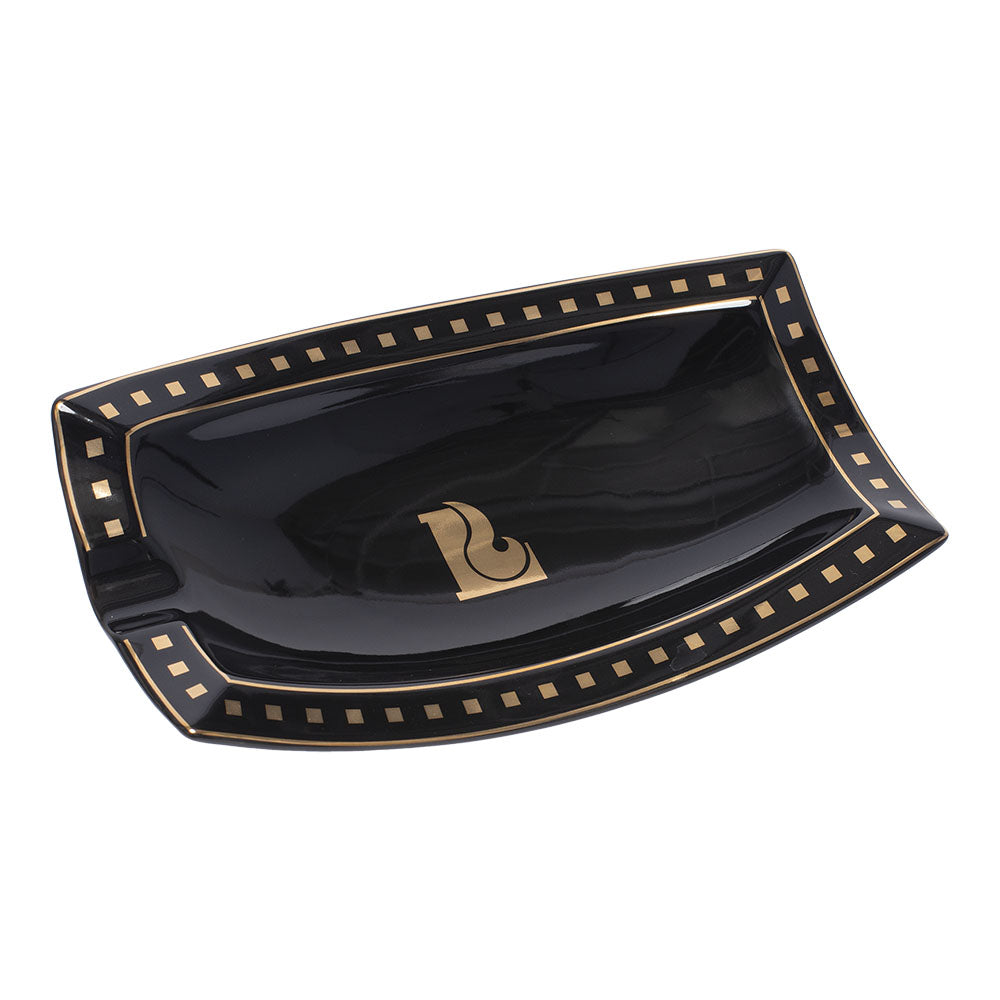 Lucienne Curved Rectangle Ceramic Cigar Ashtray | 8.75" x 5" - Discreet Smoker