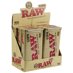 Raw Pre-Rolled Tips Tin - Discreet Smoker