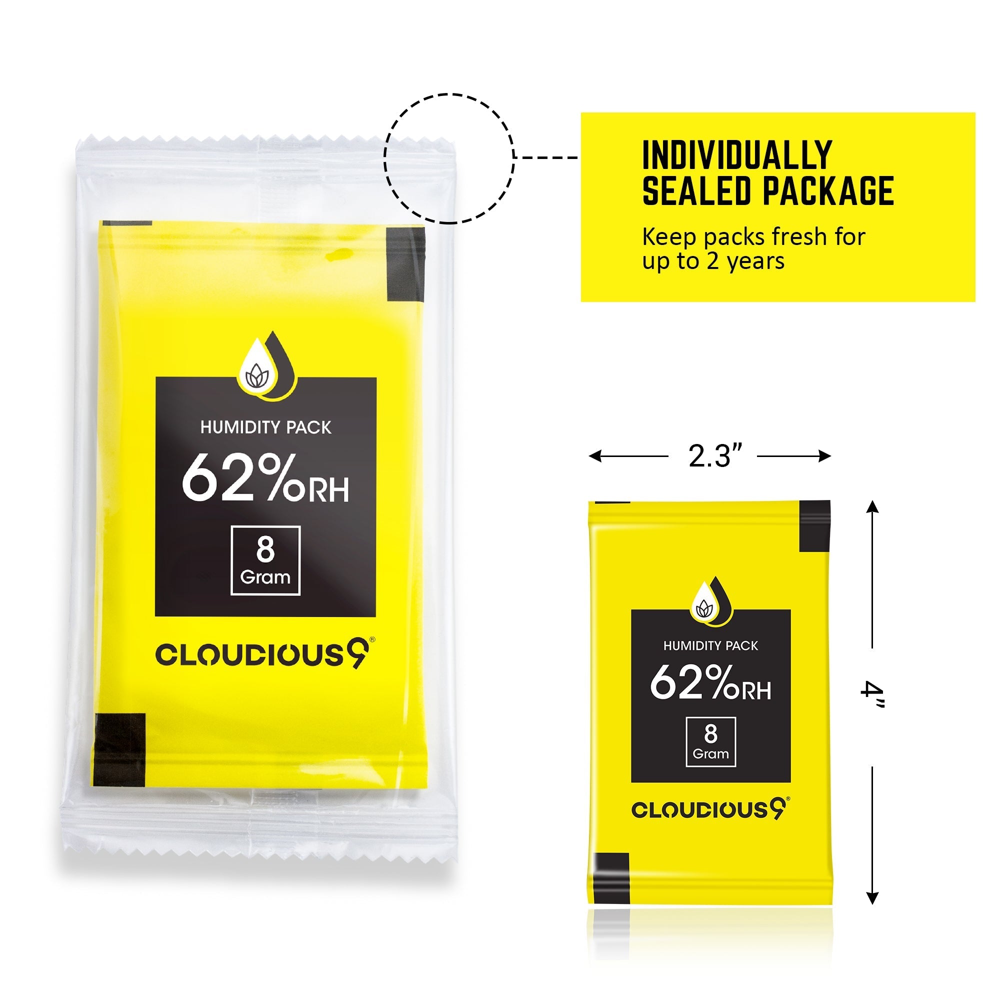 62% 2-Way Humidity Pack Regulator - 12 Count - Discreet Smoker
