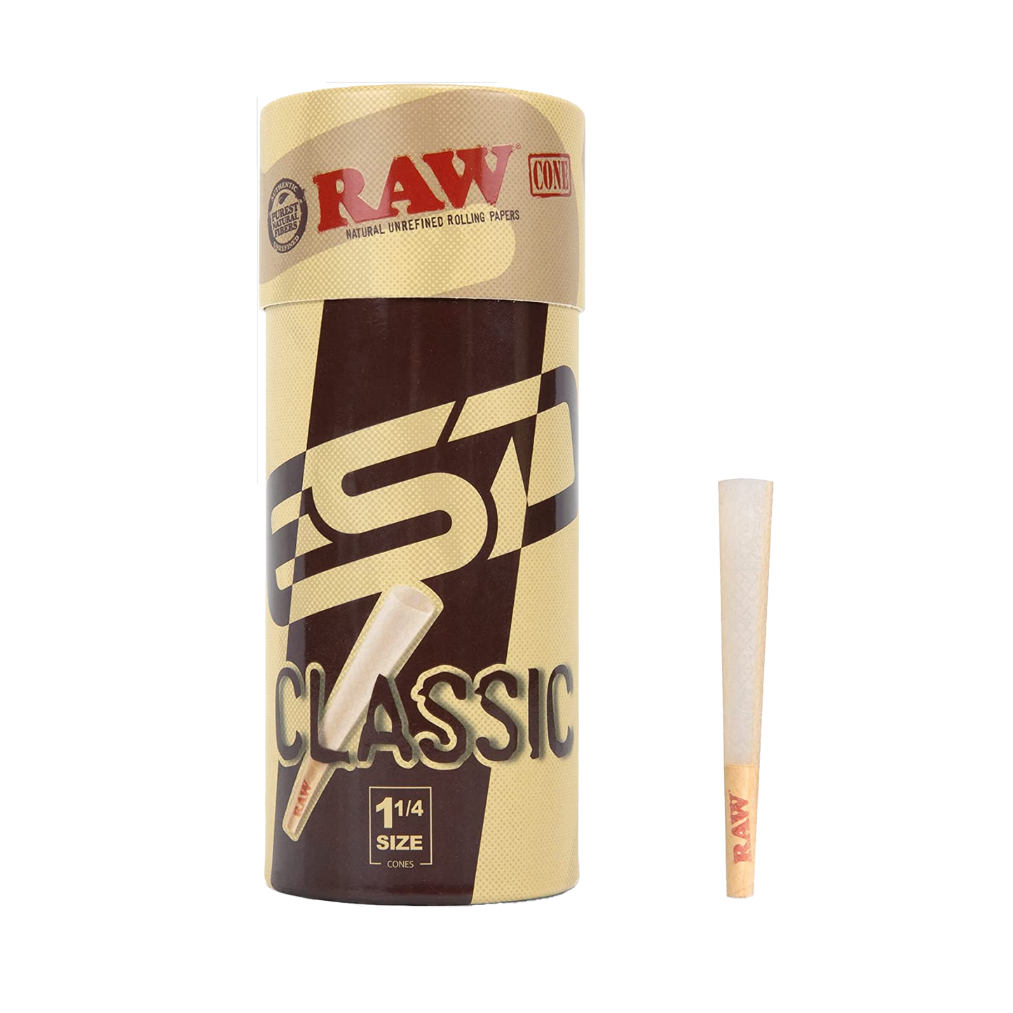 RAW Cones Classic 1-1/4 Size (50 Pack)