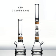 22" Alpha + Dual UFO Perc Bong - Discreet Smoker