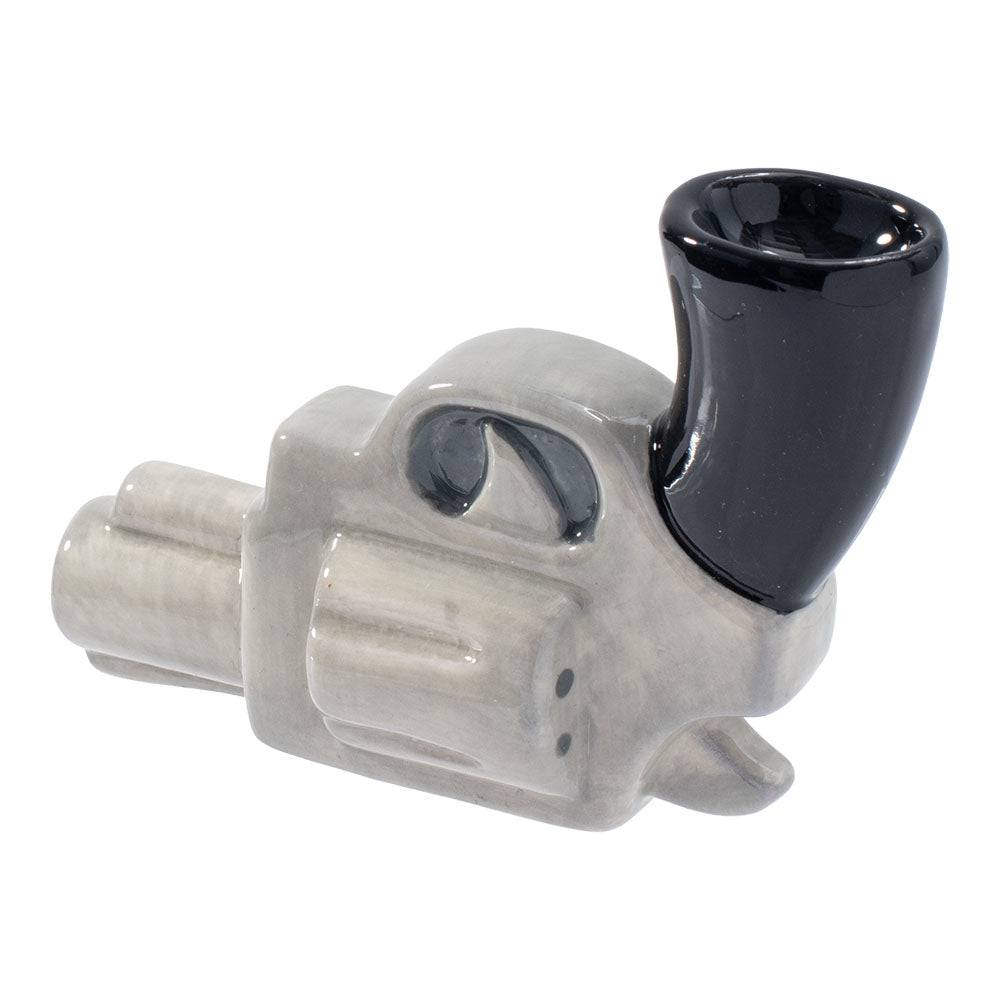 Wacky Bowlz Handgun Ceramic Pipe - 4.5" - Discreet Smoker