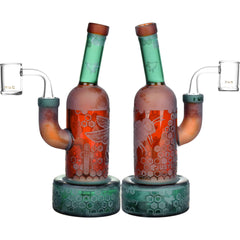 Milkyway Pollinator Glass Dab Rig - 8.5"/ Amber - Discreet Smoker