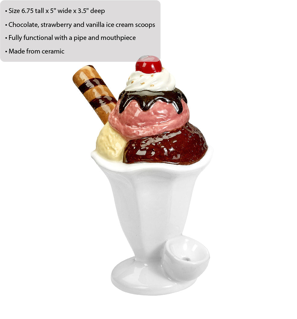 Ice Cream Sundae Pipe - Discreet Smoker