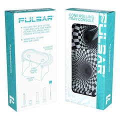 Pulsar Elevated Cone Rolling Tray Console | 9.25"x4.25" - Discreet Smoker