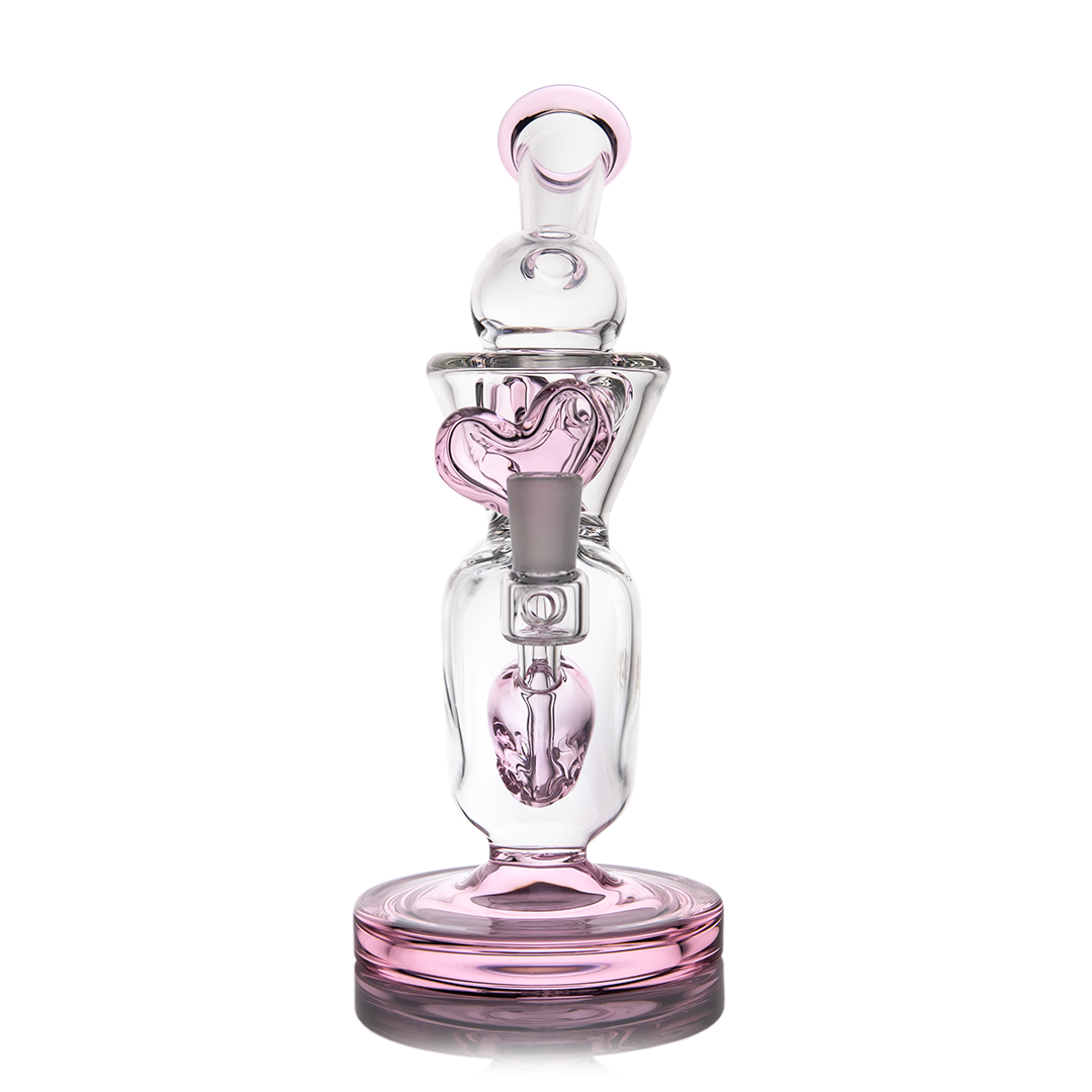 MJ Arsenal Melting Hearts Mini Dab Rig Valentine's Day - Discreet Smoker