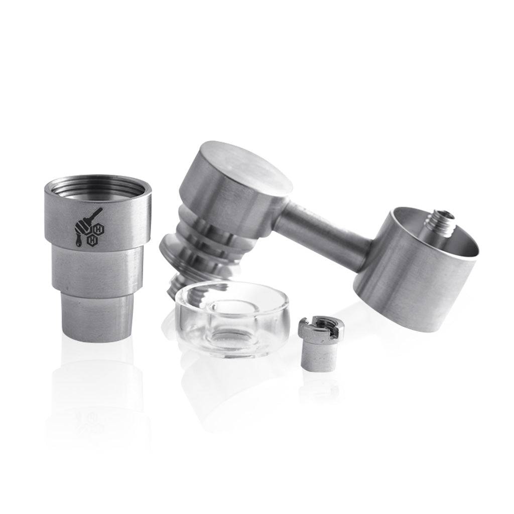 TITANIUM 4 IN 1 SIDECAR HYBRID BANGER DAB NAIL - Discreet Smoker