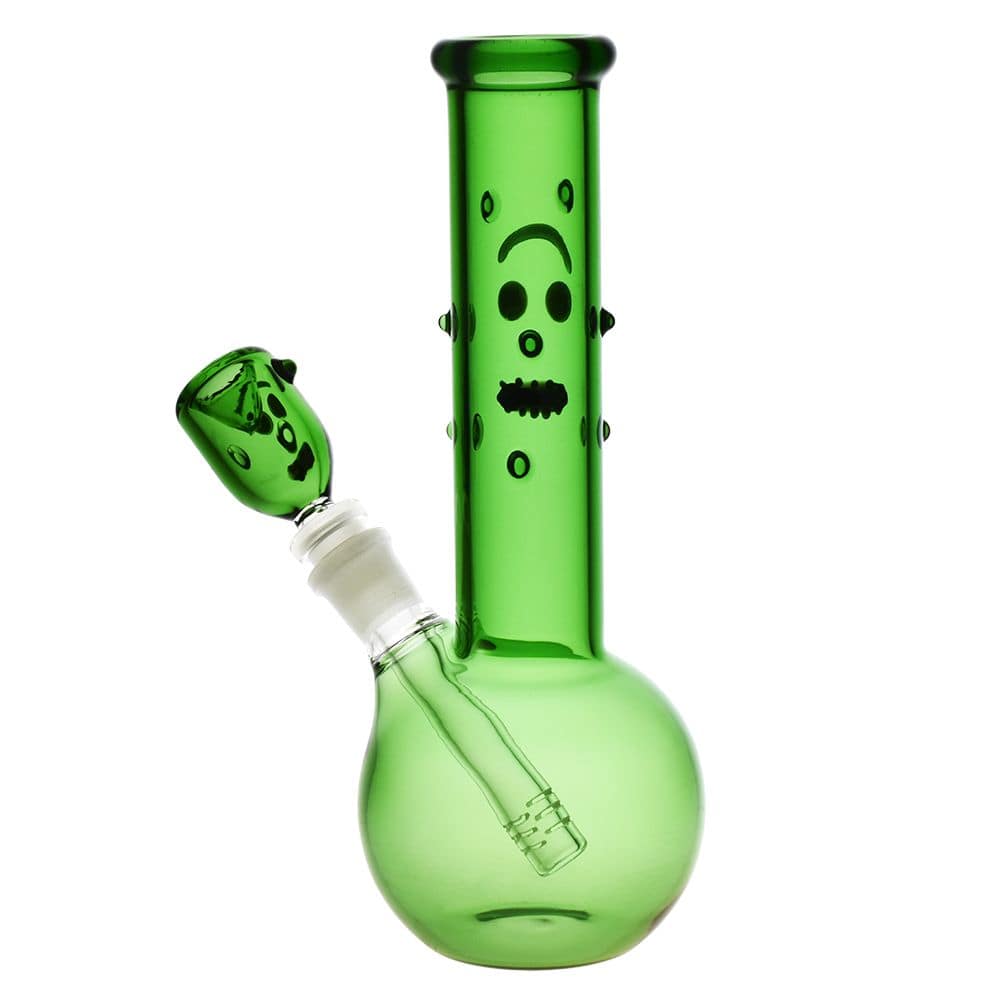 Richard the Pickle Glass Water Pipe - 9" / 14mm F - Discreet Smoker