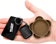 Gripper Grinder - Spice Mill - Medium Grind V2 + Tiny Matte Black Murder'D Tray Keychain - Unique Collectible