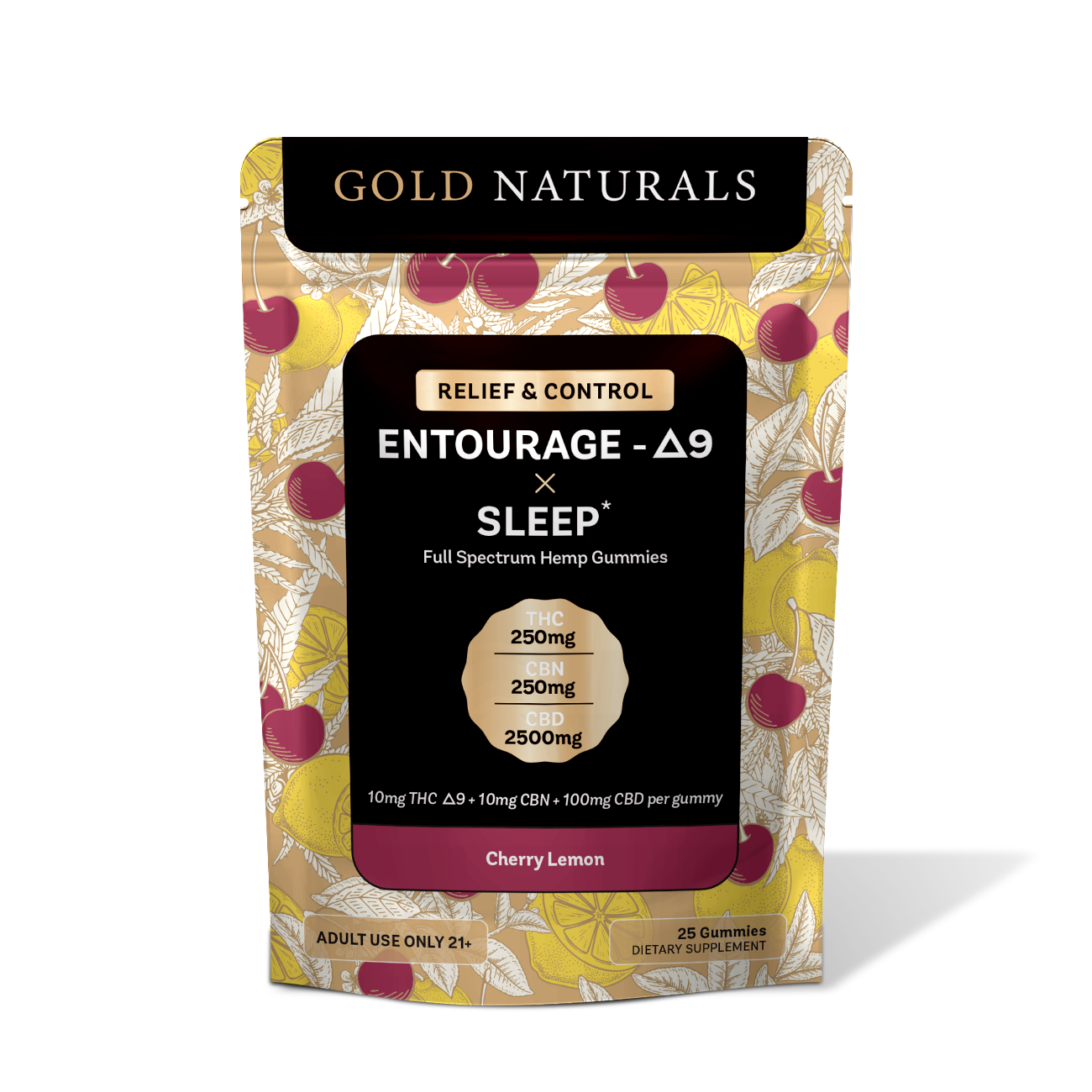 Gold Naturals Entourage Δ9 x Sleep Gummy - Discreet Smoker