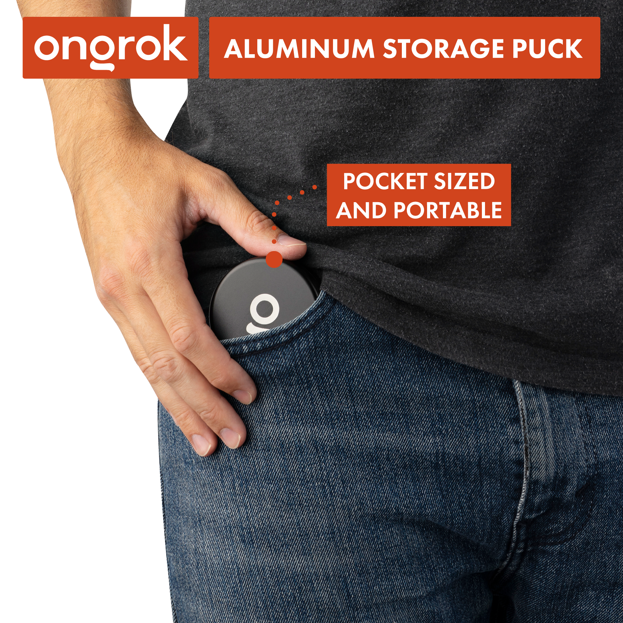 Ongrok Aluminum Storage Puck - Discreet Smoker