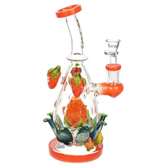 Lookah Glass Very Berry Water Pipe - 9.25" / 14mm F - Discreet Smoker