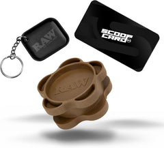 Gripper Grinder - Spice Mill - Medium Grind V2 + Tiny Matte Black Murder'D Tray Keychain - Unique Collectible