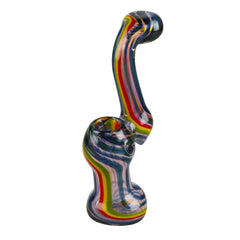 Rasta Twist Fumed Bubbler - 6" - Discreet Smoker