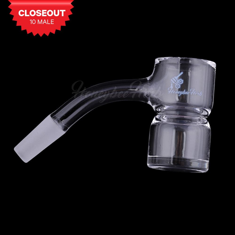 HONEY BEVEL SPLASH BUCKET QUARTZ BANGER - 45° DEGREE | BL - Discreet Smoker