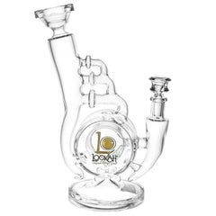 Lookah Glass Warped Recycler Water Pipe | 10.5" | 14mm F - Discreet Smoker