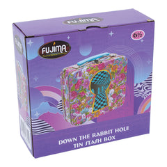 Fujima Handled Tin Stash Box | 6.5" - Discreet Smoker