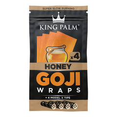 King Palm Goji Wraps & Filter Tips | 4pk | 15pc Display - Discreet Smoker