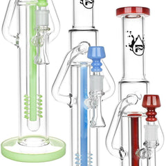 Pulsar Deep Pocket Tube Recycler Water Pipe | 16" | 14mm F - Discreet Smoker