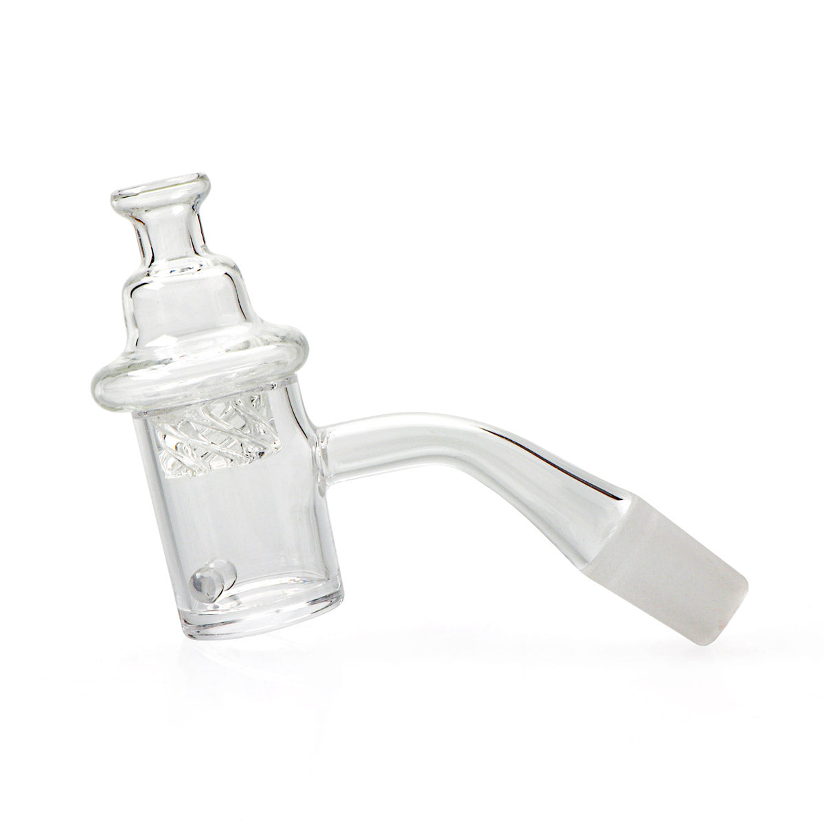 Quartz Banger Set with Spinning Carb Cap and Terp Pearls - Discreet Smoker