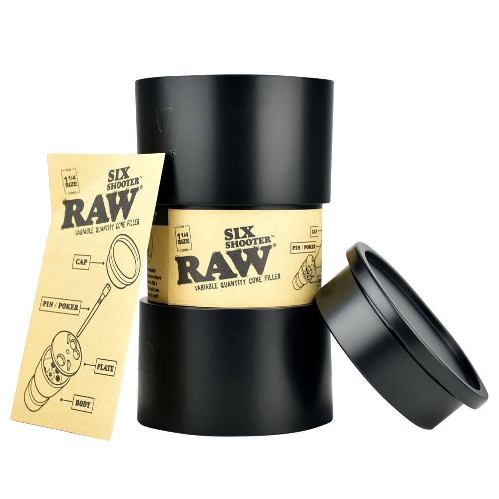 RAW Six Shooter Cone Filler - Discreet Smoker