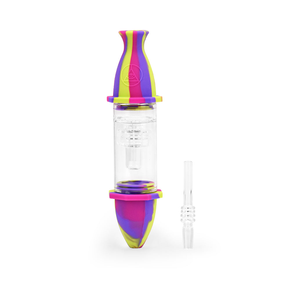 Ritual - 7'' Silicone Deluxe Nectar Collector - Miami Sunset - Discreet Smoker