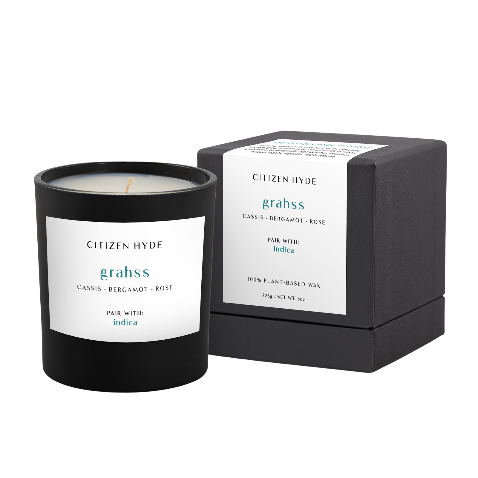 Grahss Ciziten Hyde Candle, Pair with Indica - Discreet Smoker