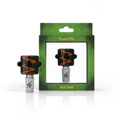 CYLINDER ZIG ZAG STRIPPED FLOWER BOWL PIECES - Discreet Smoker