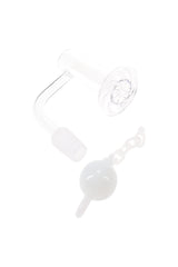 Quartz 14.5 mm Male Domeless Terp Slurper Banger – Ball & Chain – 2 mm/4 mm - Discreet Smoker