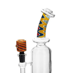 High Society | Centauri Premium Wig Wag Hybrid Pipe (White Rainbow) - Discreet Smoker