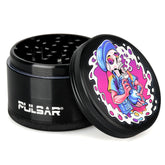 Pulsar Artist Series Metal Grinder - Skullbanger / 4pc / 2.5" - Discreet Smoker
